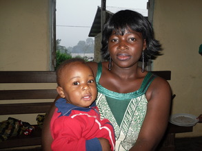 Ethel Penda-Teen Mothers of Tole President and Son