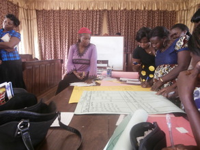 Women brain storming on task