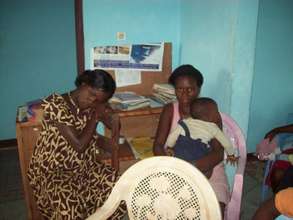 Mothers listening to discussions
