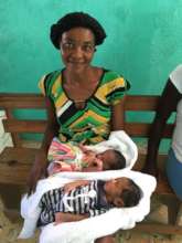 Healthy twins, delivered in Borgne.