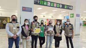 IRC staff welcome Afghan arrivals in Mexico