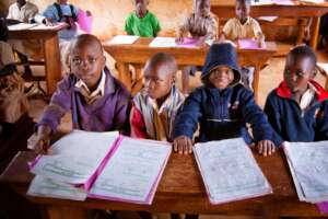 Beneficiaries during learning sessions