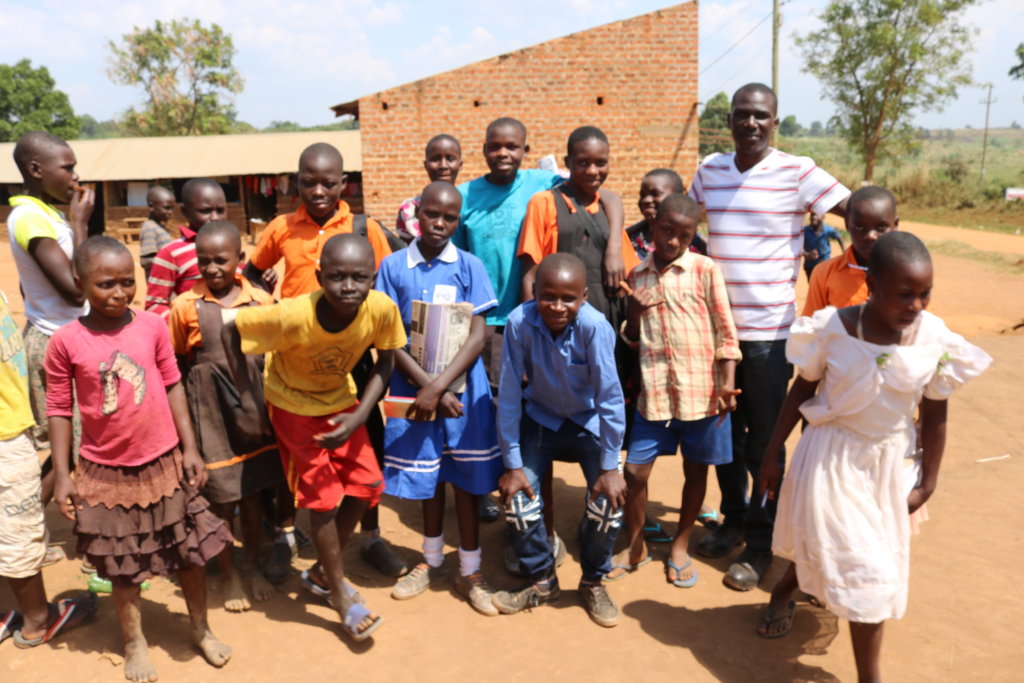 Beneficiaries at school