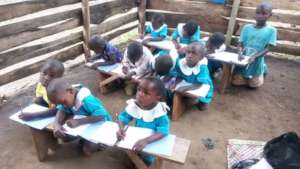 Children studying in class