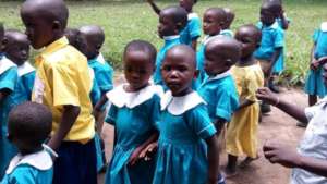 Children playing at school