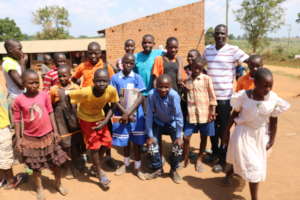 Beneficiaries at school