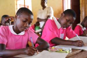 Beneficiaries during learning sessions