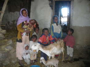 One of the beneficiary families