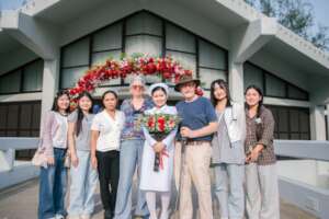 Recend grads at Jiew's Nursing School graduation