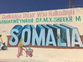 Wall art in Mogadishu