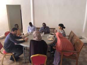 In Mogadishu: tea with workshop participants