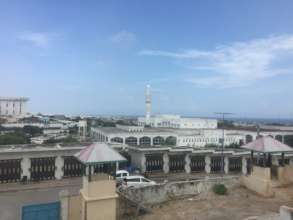 Birds eye view of Mogadishu