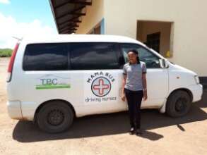 Nurse Veronika with the Mama Bus