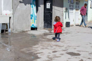 A shelter for asylum-seekers in Juarez, Mexico