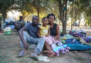 Haitian family waiting to claim asylum in the U.S.