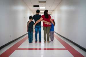 A family forced to flee Mexico seeks asylum in US