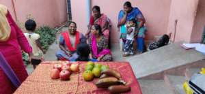Fruits for the mothers who attended our workshop