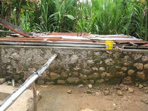 Existing cisterns and gutters