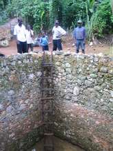 Interior of existing cistern