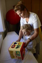 A young patient at Nehemiah Gateway