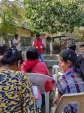 volunteers trained for school presentation