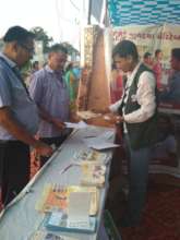 visitors distributed leaflets for awareness
