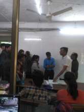 Volunteer training session on bird registration