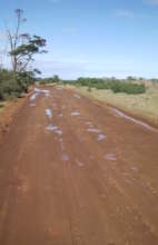 rural road to school