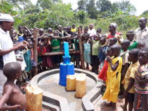 A Mission 4 Water borehole provides clean water