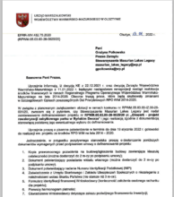 Letter from the Marshal's Office Page 1