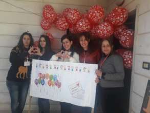 Letters of Love team in Swaida, Syria.