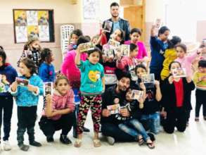 Children's day fun at Al-Ayyen Camp, Palestine