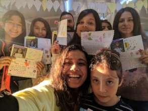 Joy at Skaramagkas Refugee Camp, Athens.