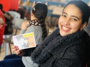 Joy at Balata Youth Group Centre, Palestine.