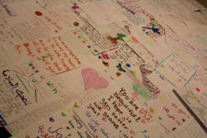 Letters everywhere.