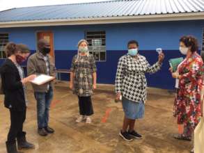 Observing all COVID protocols at Nkosi Mjwayeli