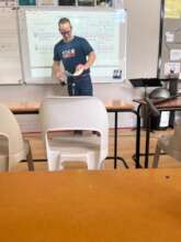 while Mr B focuses the teachers on the task ....