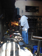 Blacksmith Working