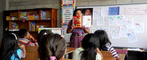 Story Hour in one of the Chukmuk classrooms