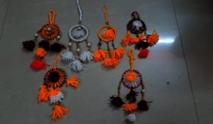 Handicrafts made by Shyama and other survivors