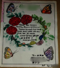 Artwork by survivors at the Safe Home