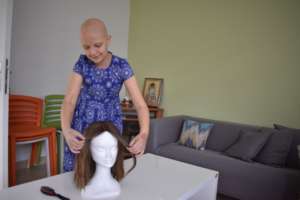 Wig for a cancer patient