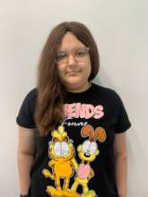 Child with hair piece