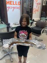Donated hair