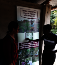 Researchers S Gebrezgabher and M Njenga at centre