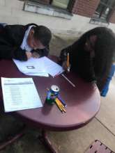 Homework time in the afterschool program.