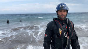 Crew Member During Rescue Training