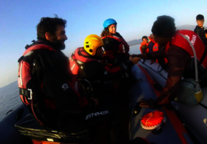 A smile goes a long way during a rescue operation