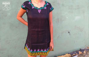 Dress with traditional embroidery