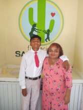 Diego's graduation with his mother